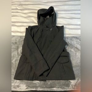 Black Double Breasted Winter Coat
